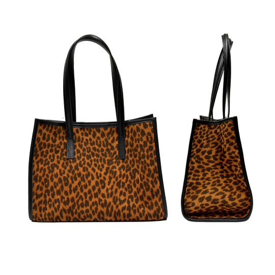 Camille suede animalier nero